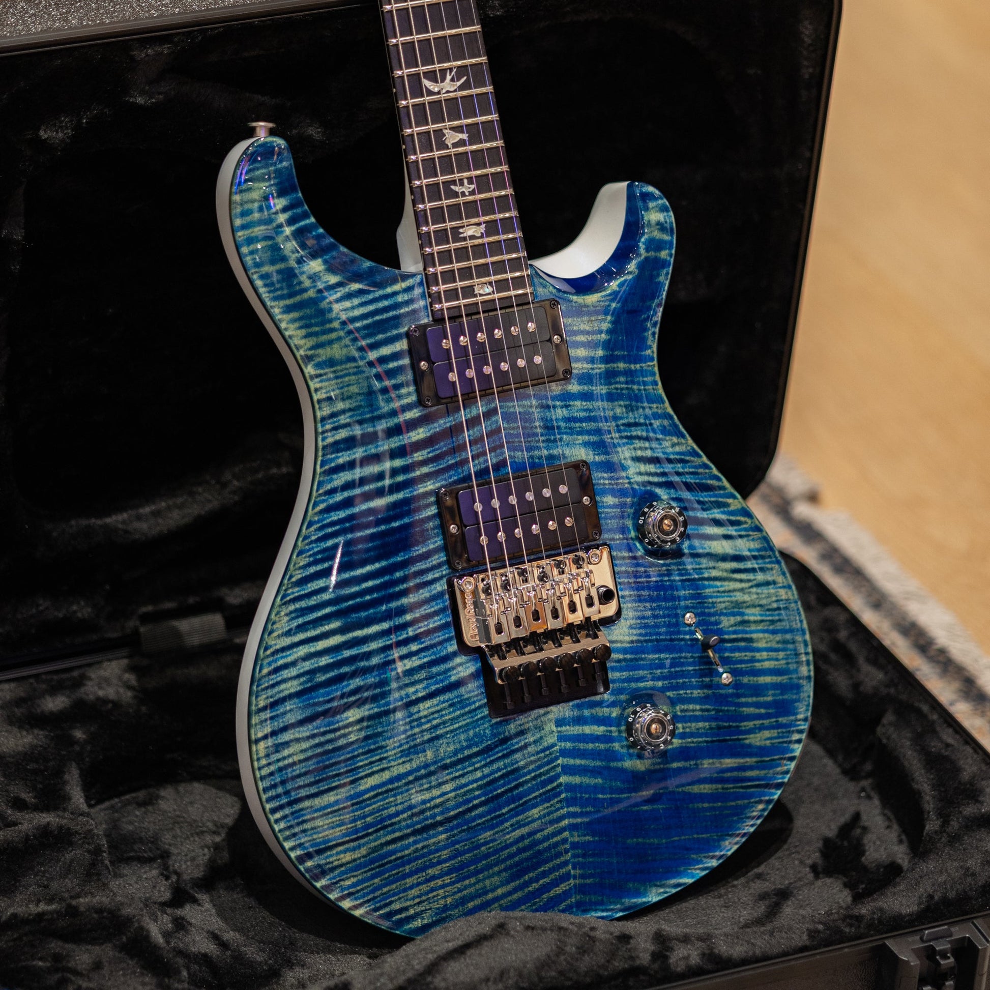 PRS Custom 24 Floyd 10-Top - River Blue Pearl