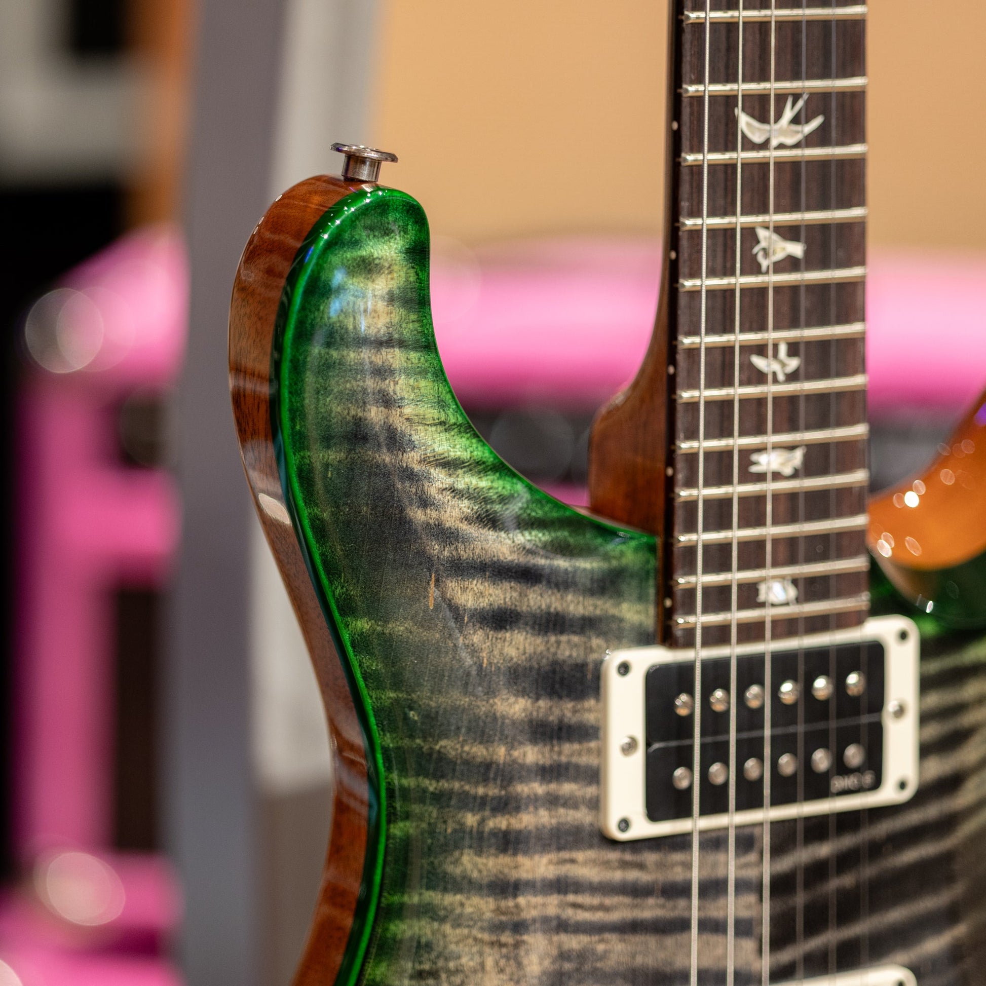 PRS Custom 24 - Charcoal Emerald Green Burst