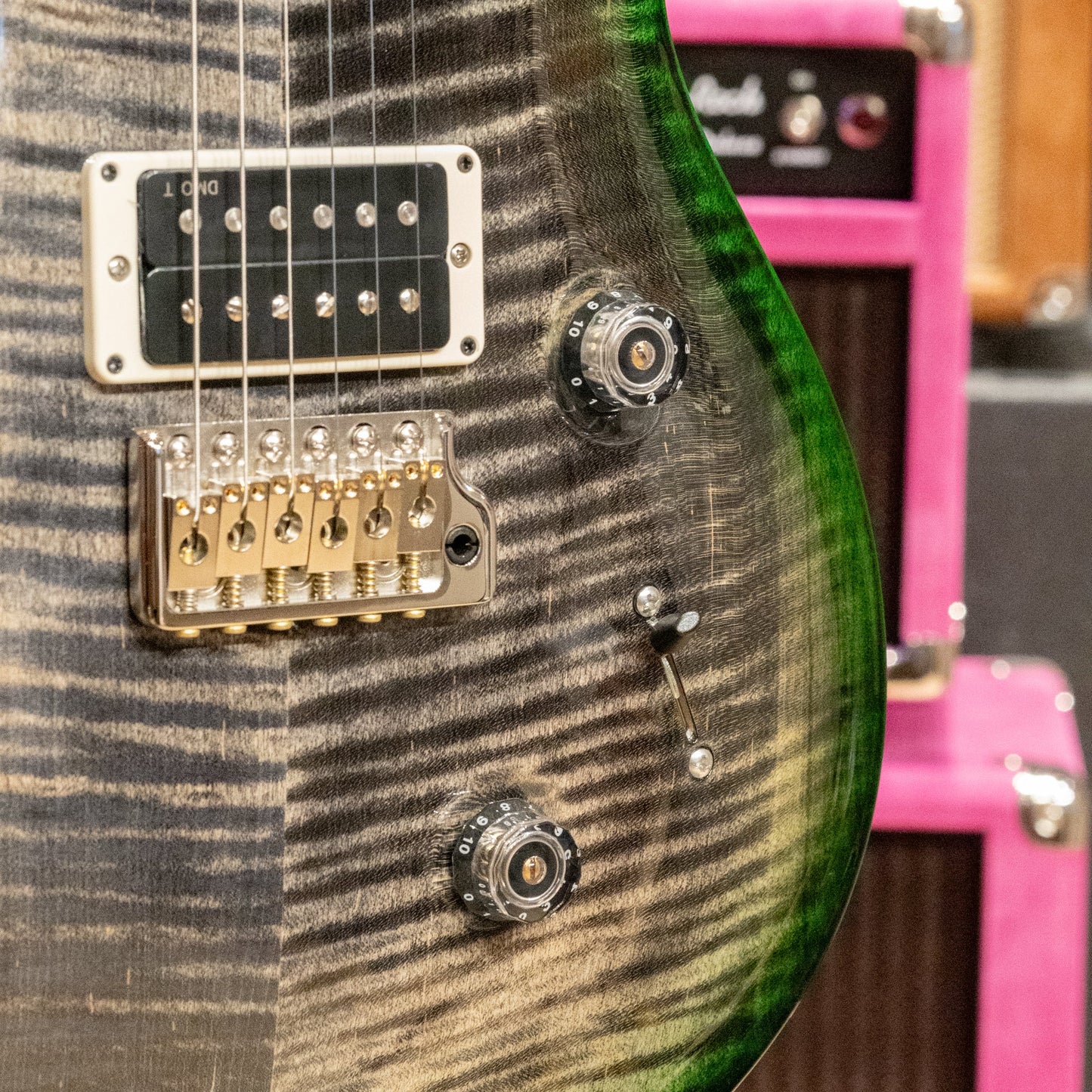 PRS Custom 24 - Charcoal Emerald Green Burst