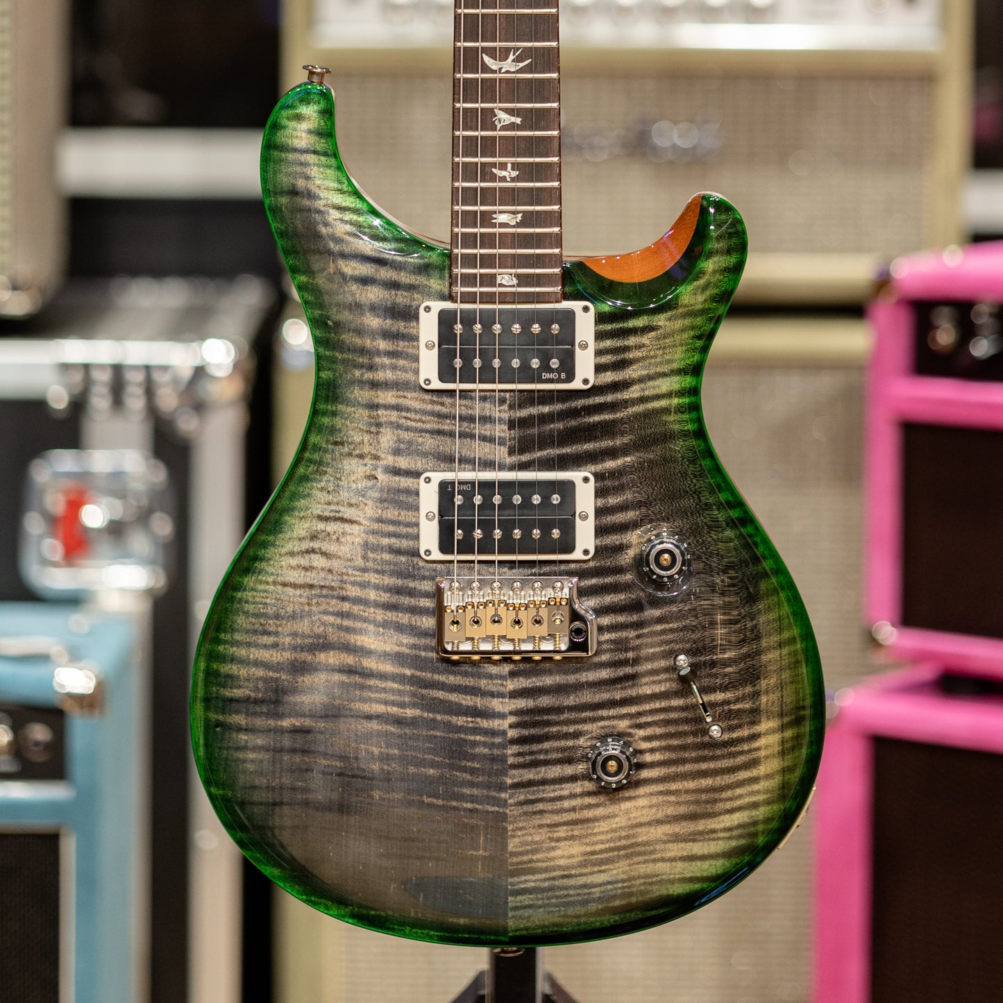 PRS Custom 24 - Charcoal Emerald Green Burst