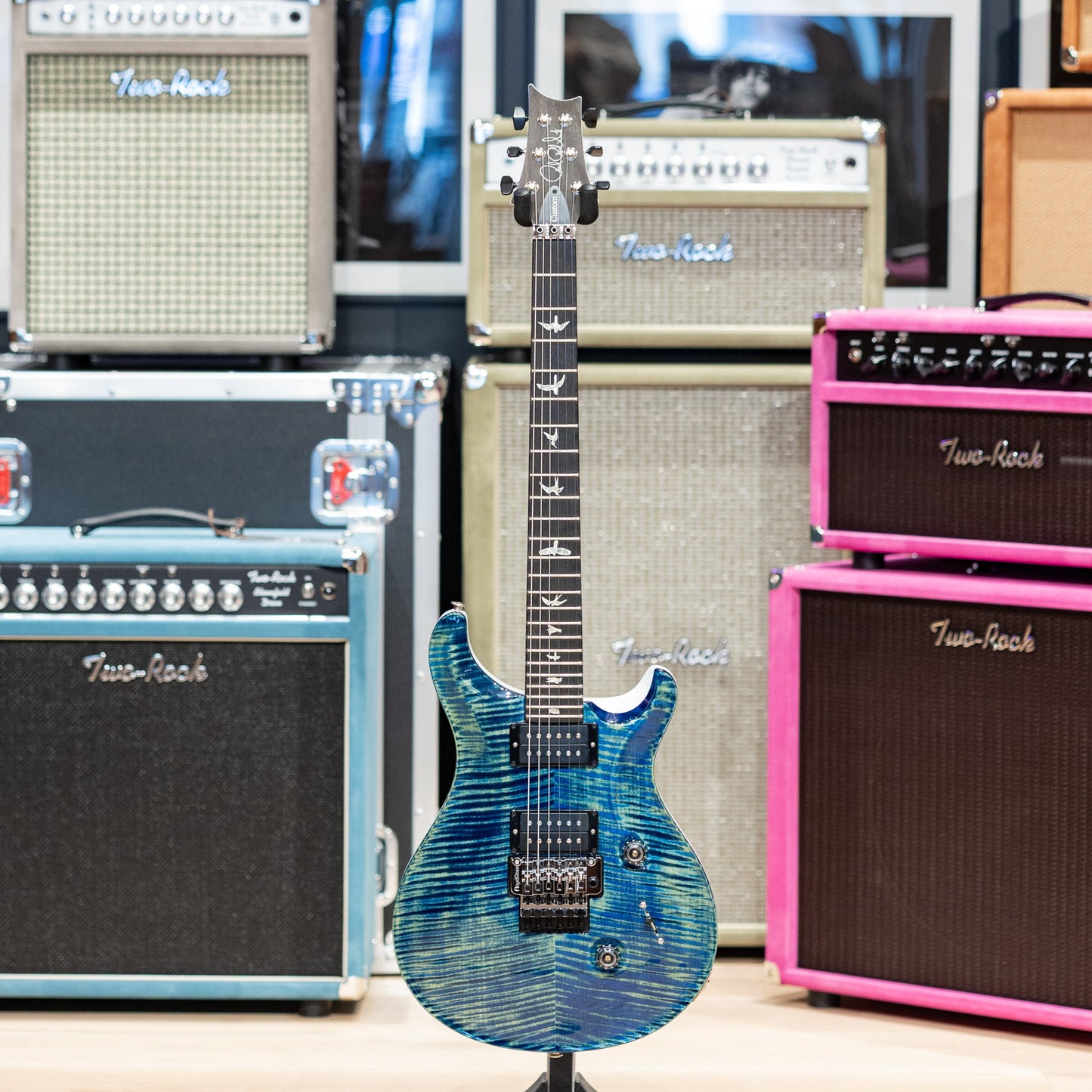PRS Custom 24 Floyd 10-Top - River Blue Pearl