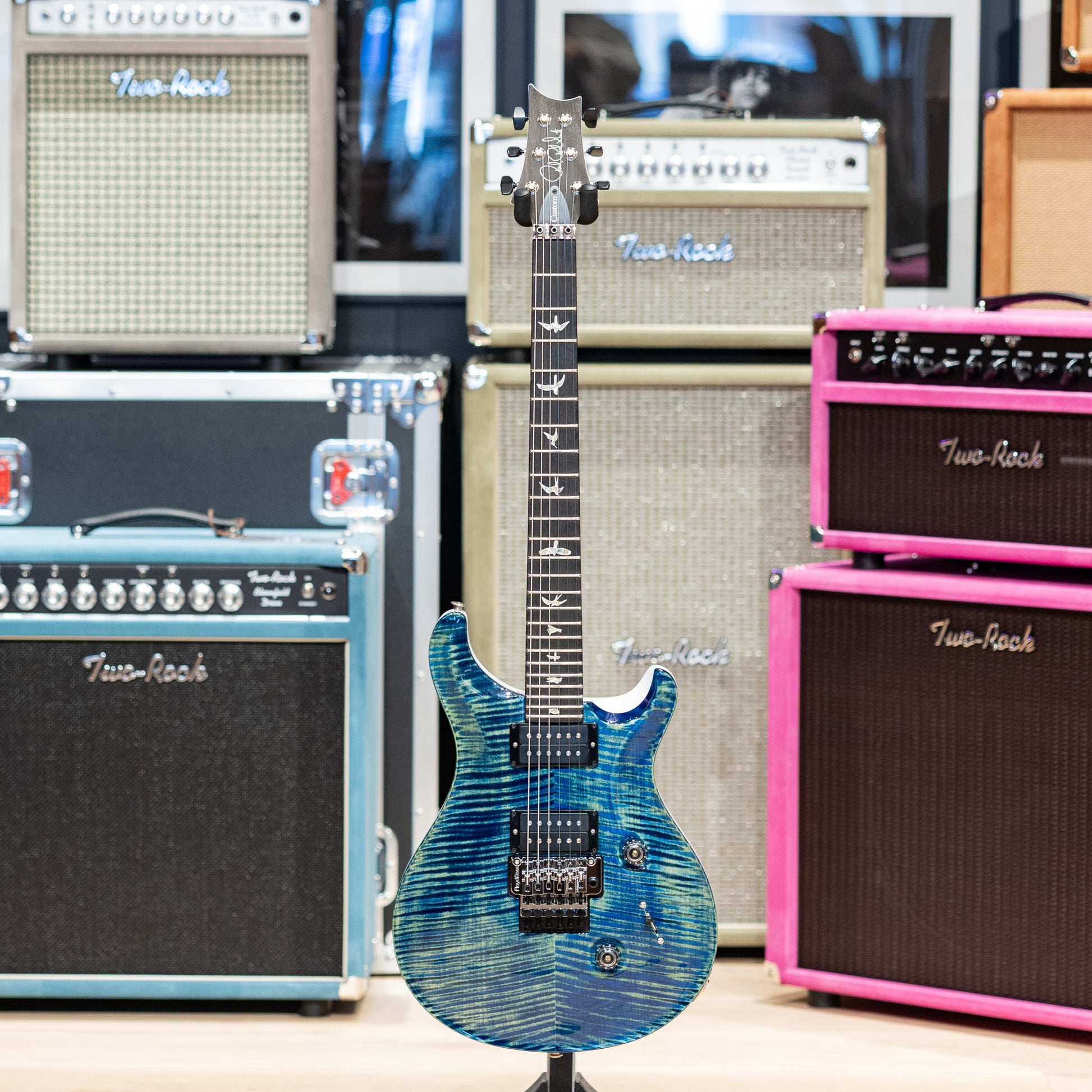 PRS Custom 24 Floyd 10-Top - River Blue Pearl