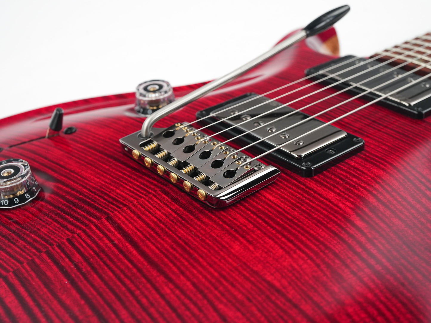 PRS Custom 24 Wood Library Red Tiger Lefty