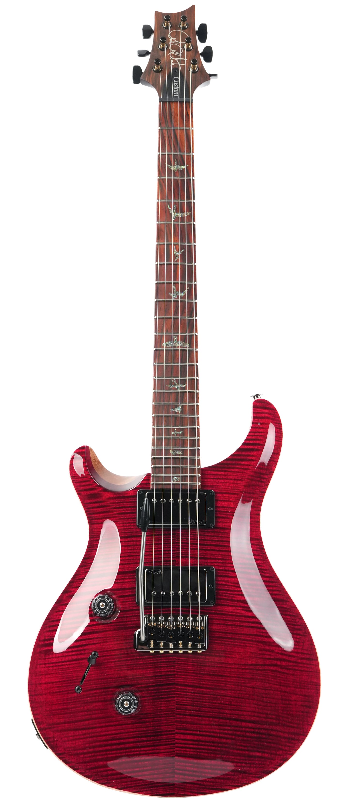 PRS Custom 24 Wood Library Red Tiger Lefty