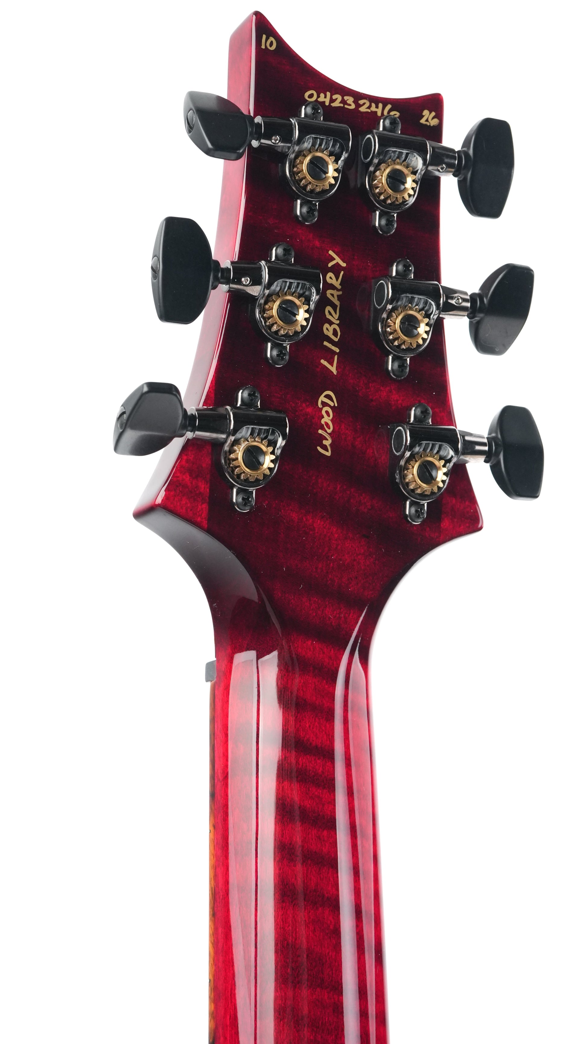 PRS Custom 24 Wood Library Red Tiger Lefty