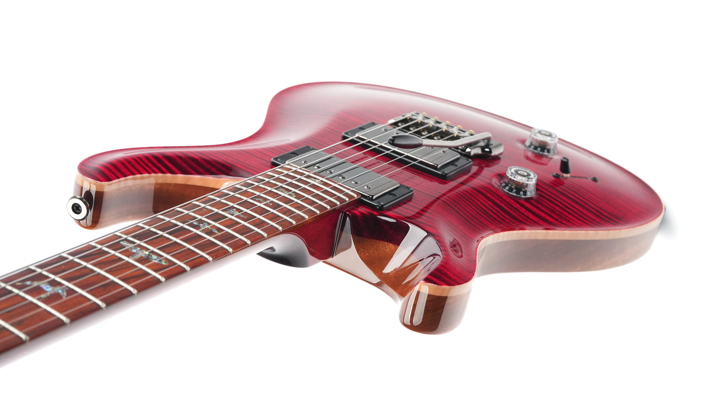 PRS Custom 24 Wood Library Red Tiger Lefty