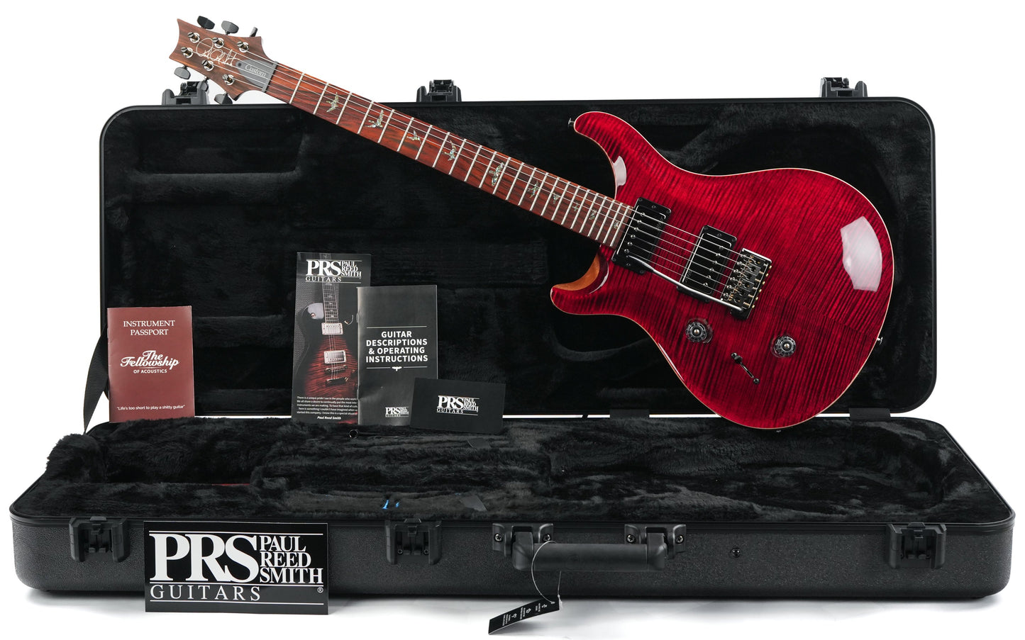 PRS Custom 24 Wood Library Red Tiger Lefty