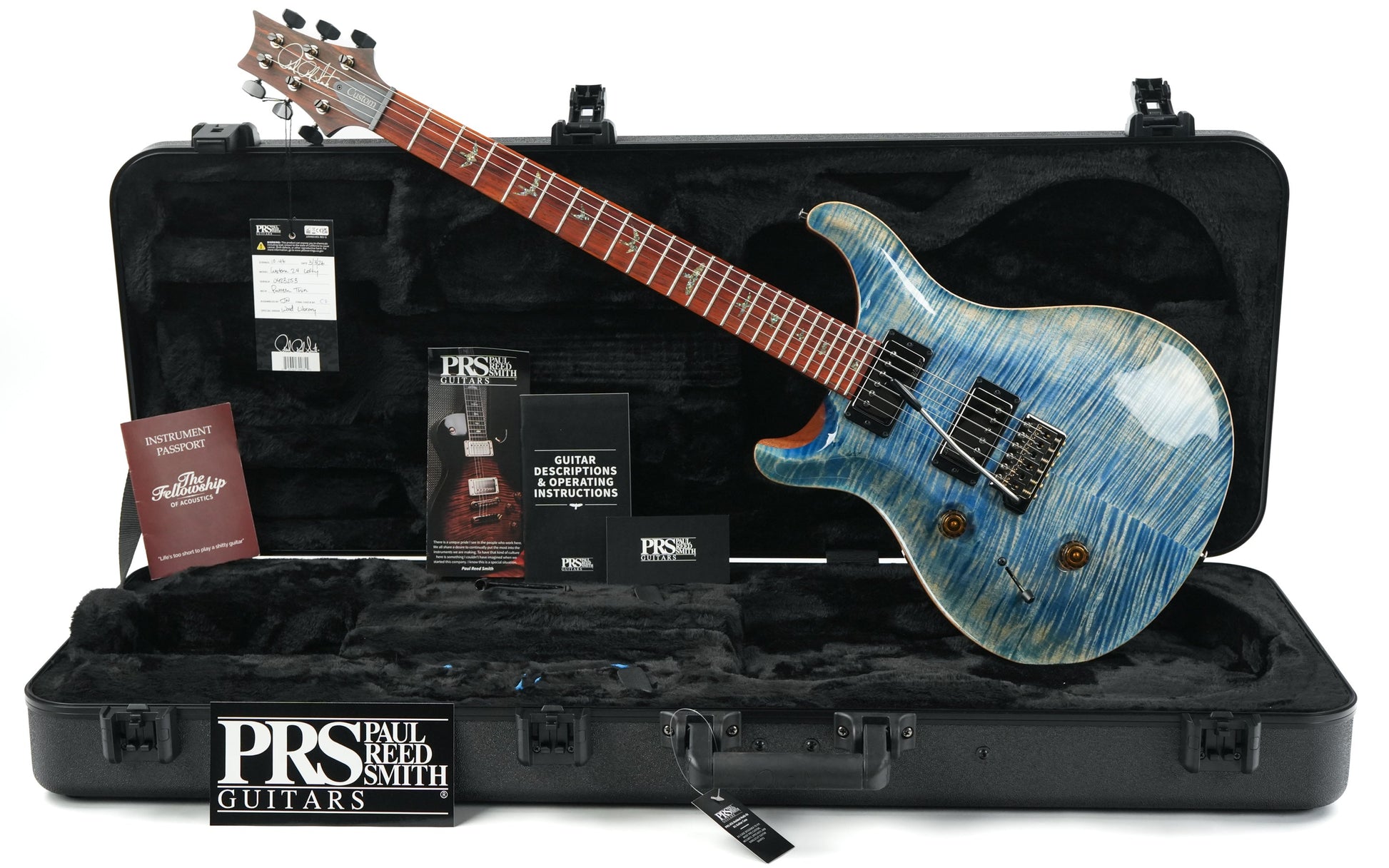 PRS Wood Library Custom 24 Faded Blue Jean Lefty