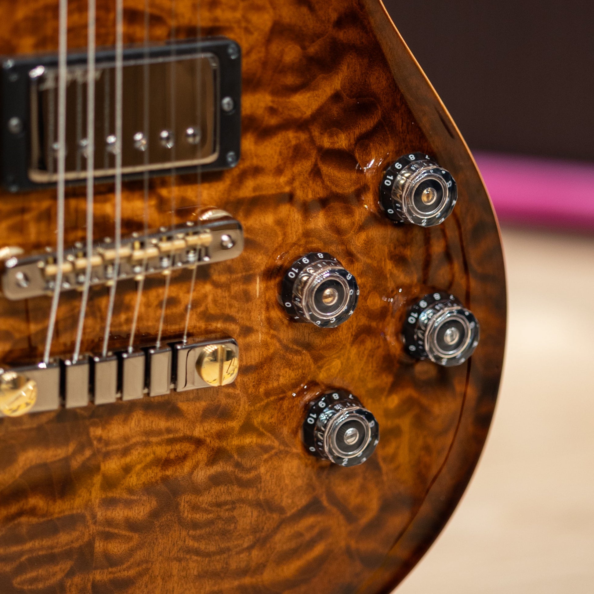 PRS Wood Library McCarty 594 Singlecut 10-Top - Orange Tiger Quilt