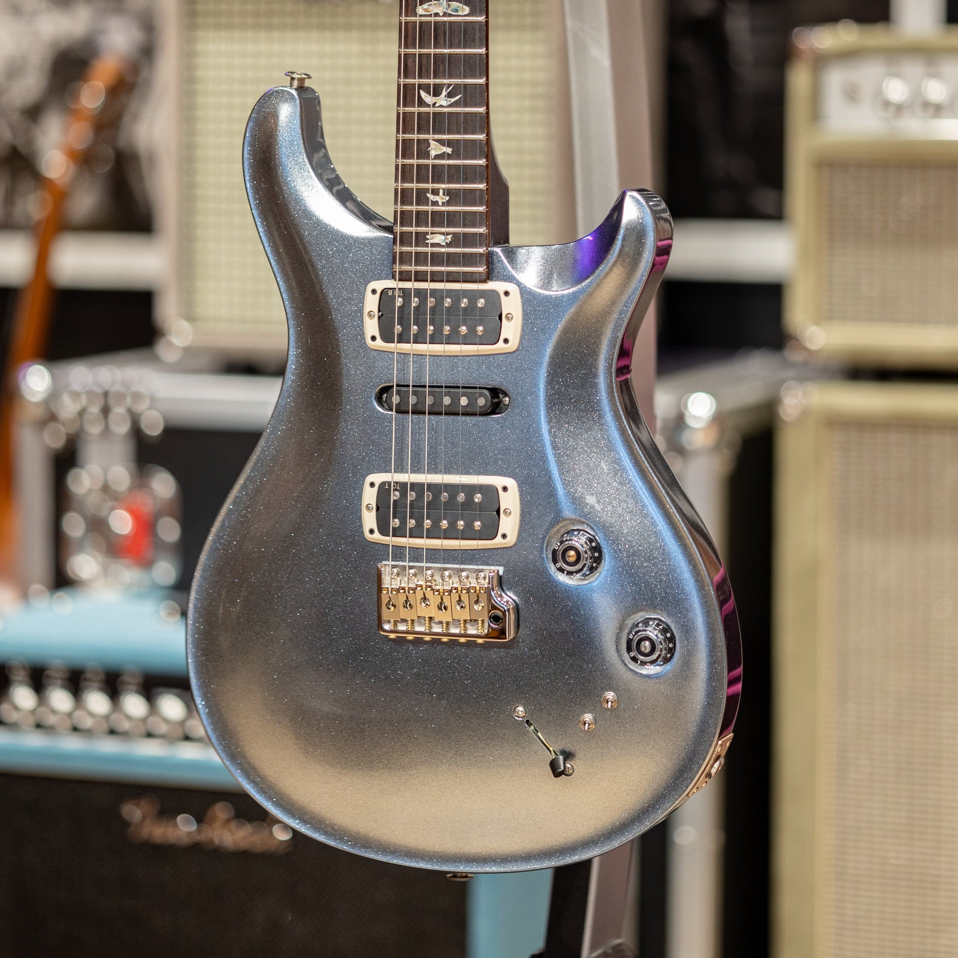PRS Modern Eagle V - "Sprayer's Choice" Silver Metallic Sparkle