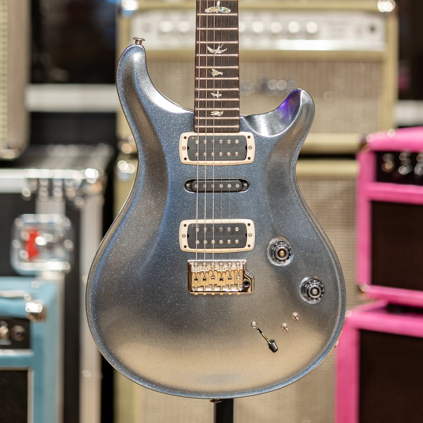 PRS Modern Eagle V - "Sprayer's Choice" Silver Metallic Sparkle