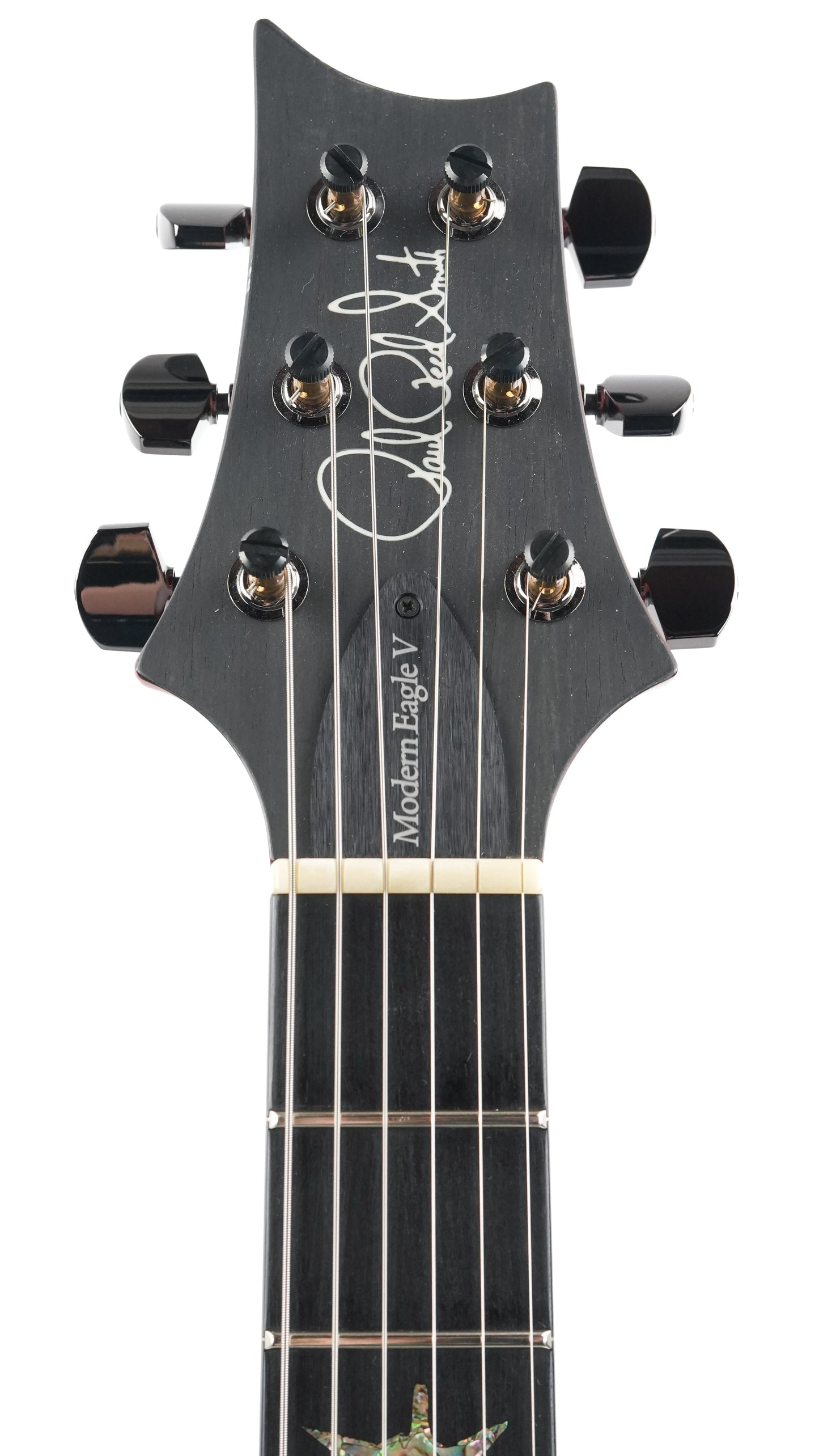 PRS Modern Eagle V Wood Library Satin Ten Top Burnt Maple Leaf 2024