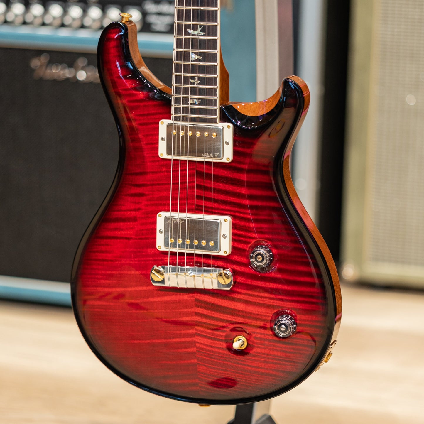 PRS McCarty 10-Top - Shaded Fire Red Burst