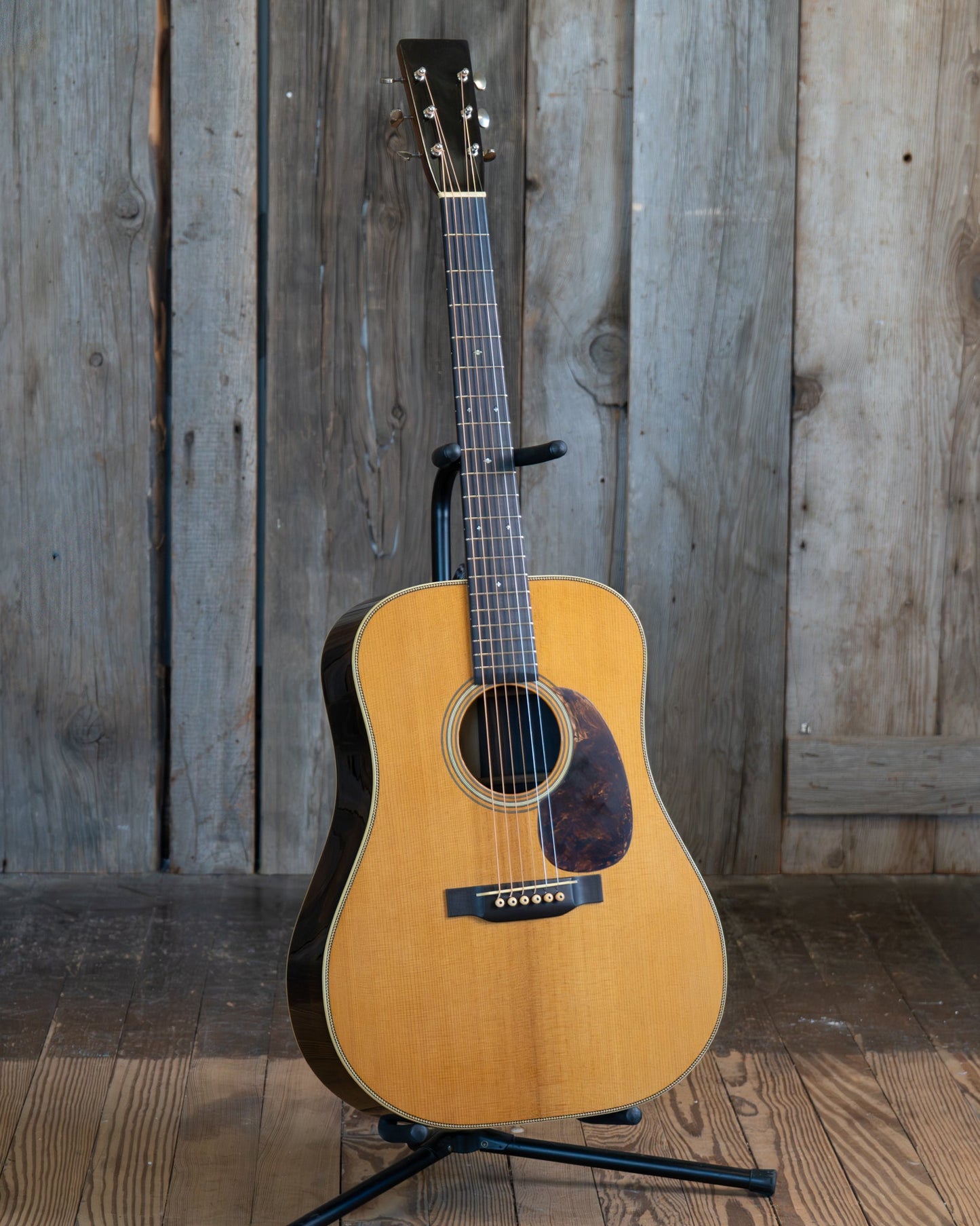 Pre-War Guitars Co. Herringbone Brazilian Rosewood Dreadnought Acoustic Guitar, Level 1 Aging