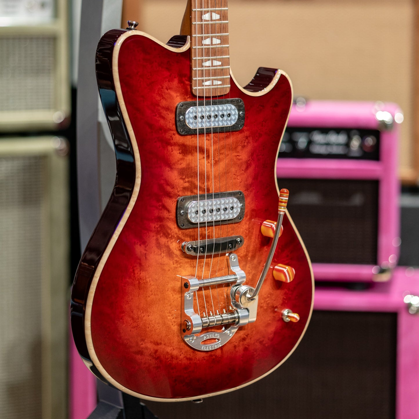 Powers Electric A-Type Select Birdseye Maple FF42 - Lava Burst