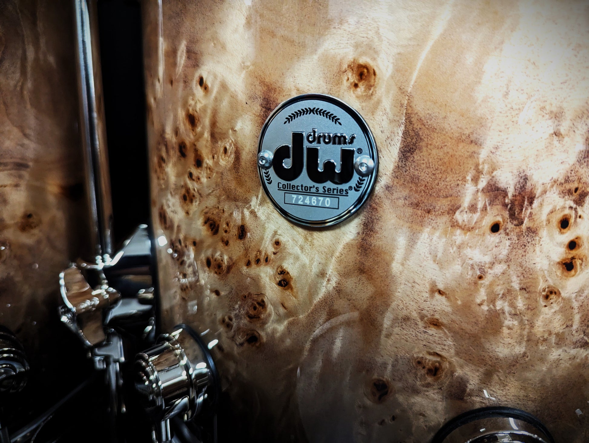 Collectors Series Candy Black Burst over Mappa Burl 5 Piece Shell Pack