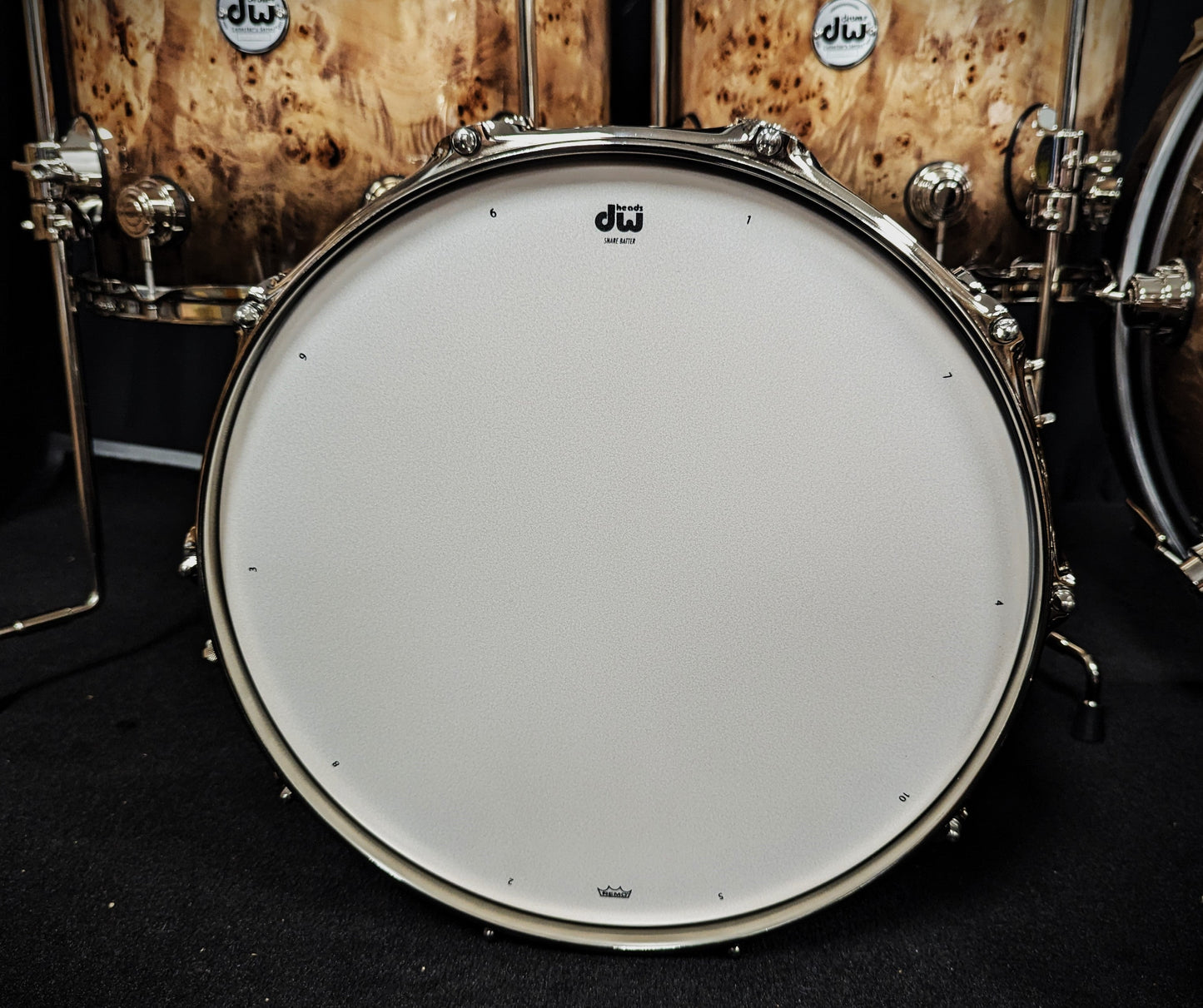 Collectors Series Candy Black Burst over Mappa Burl 5 Piece Shell Pack