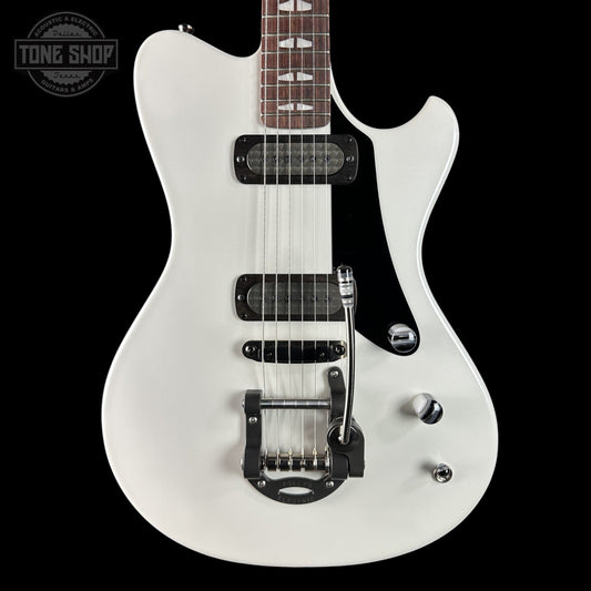 Powers Electric A-Type Pearl White FF42 Anodized Camtail Matching Headstock w/softcase B279
