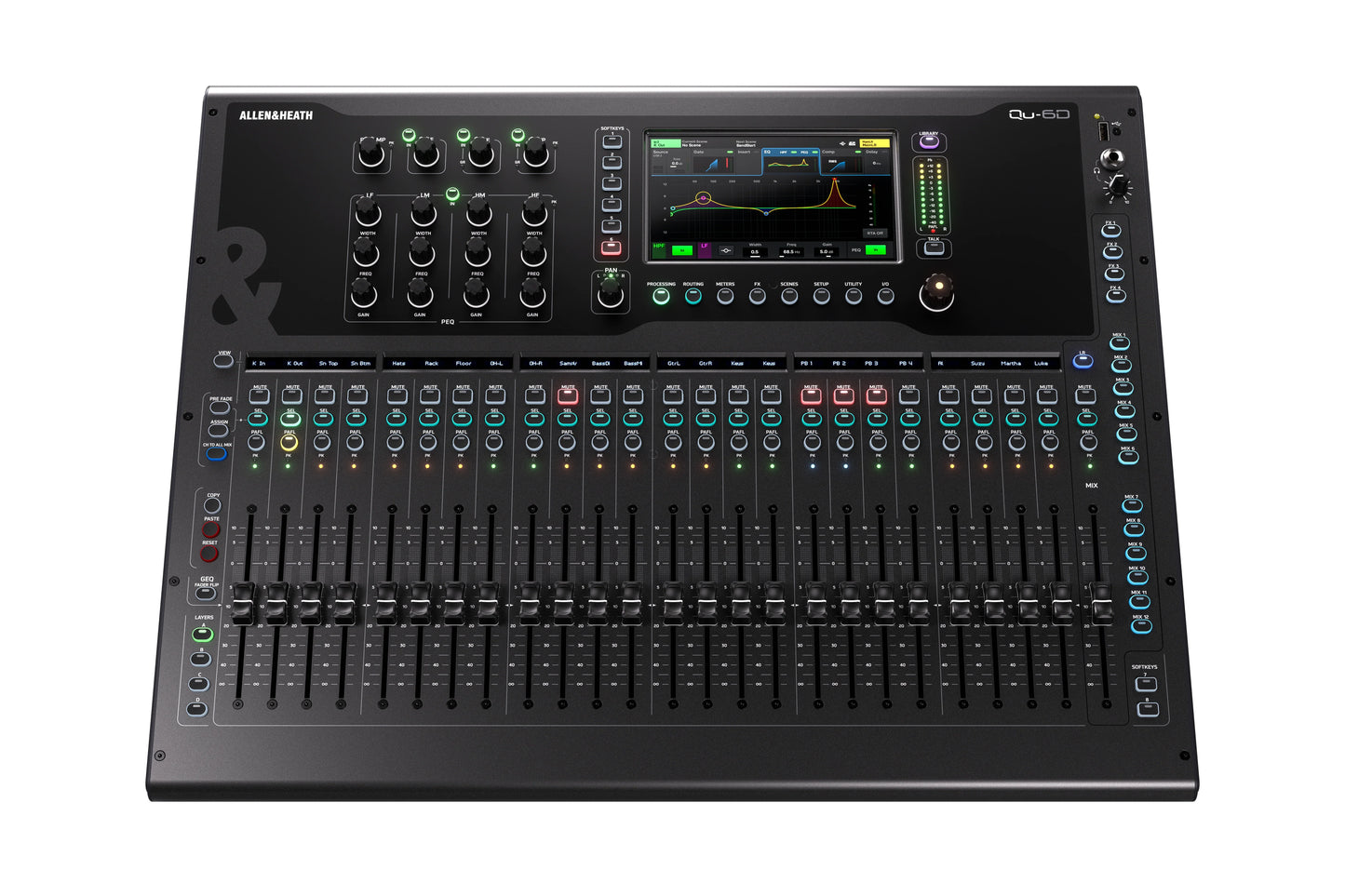 Allen & Heath Qu-6D - 24 Channel 96kHz Digital Mixing Console w/ Dante Interface