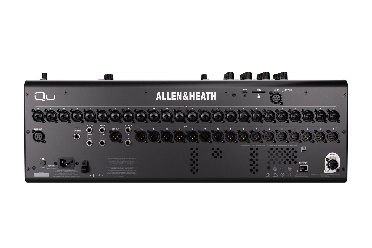 Allen & Heath Qu-6 - 24 Channel 96kHz Digital Mixing Console