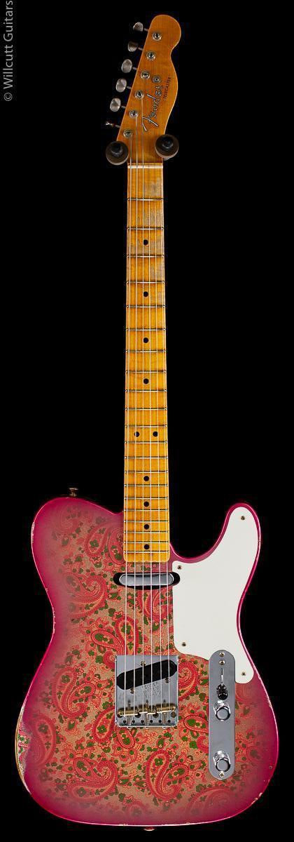 Fender Custom Shop LTD Roasted Pine Double Bound Esquire Relic NAMM Faded Aged Pink Paisley