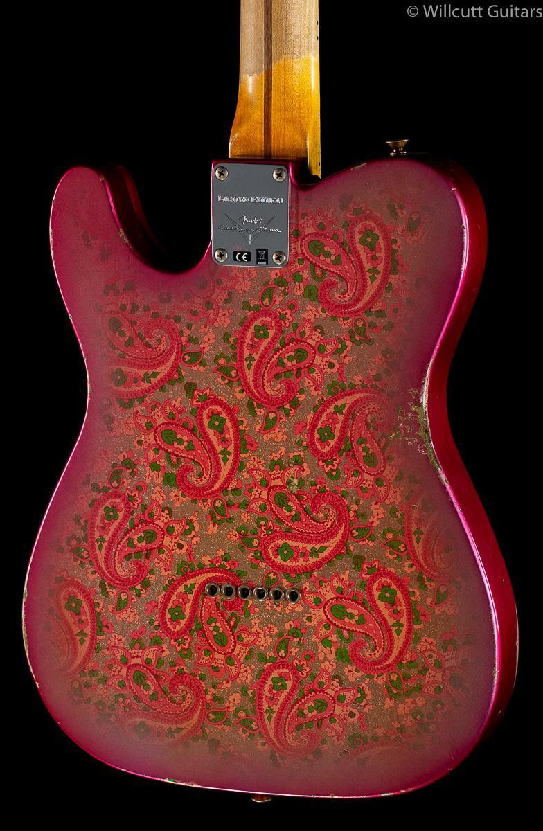 Fender Custom Shop LTD Roasted Pine Double Bound Esquire Relic NAMM Faded Aged Pink Paisley