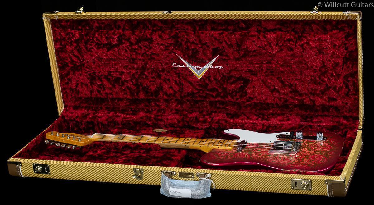 Fender Custom Shop LTD Roasted Pine Double Bound Esquire Relic NAMM Faded Aged Pink Paisley