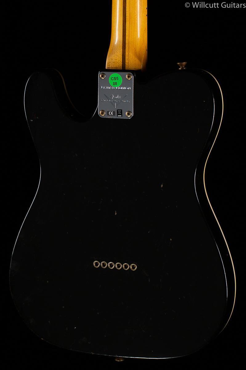 Fender Custom Shop Roasted Pine Double Esquire Custom Thinline Silver Sparkle