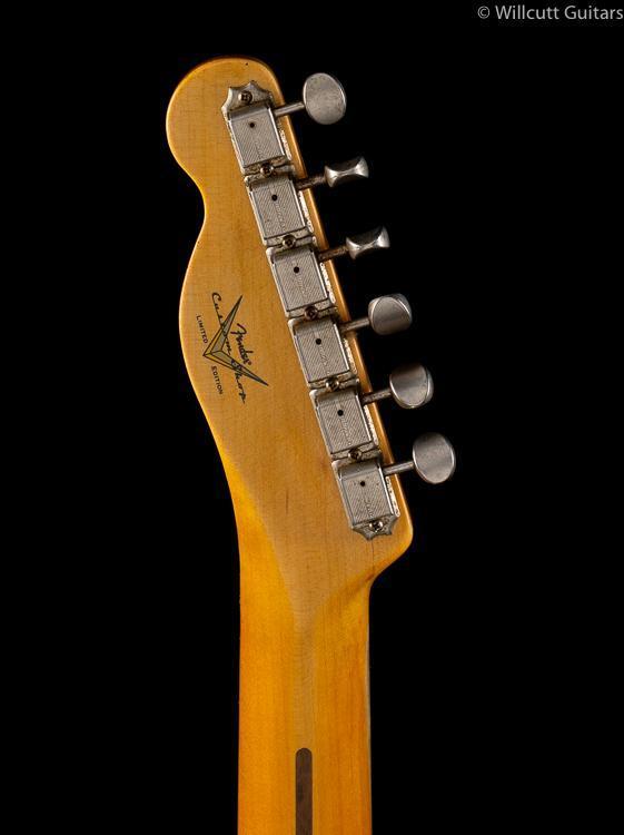 Fender Custom Shop Roasted Pine Double Esquire Custom Thinline Silver Sparkle