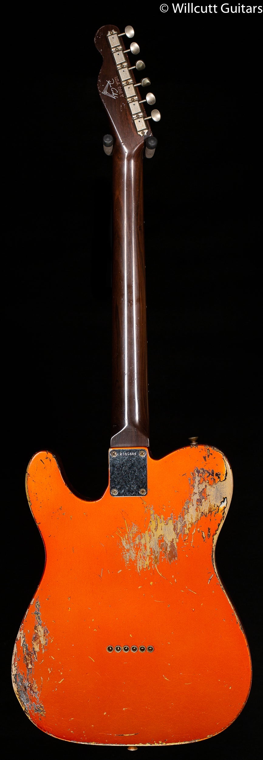 Fender Custom Shop Masterbuilt Dennis Galuszka 60s Telecaster Candy Tangerine over 3-Tone Sunburst Brazilian Rosewood