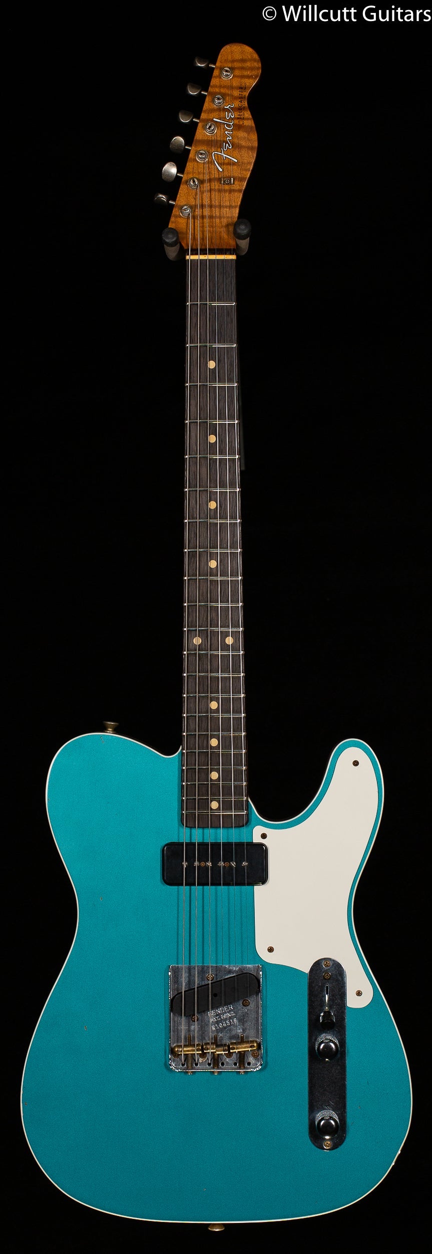 Fender Custom Shop LTD P90 Mahogany Telecaster Journeyman Relic Aged Teal Green Metallic