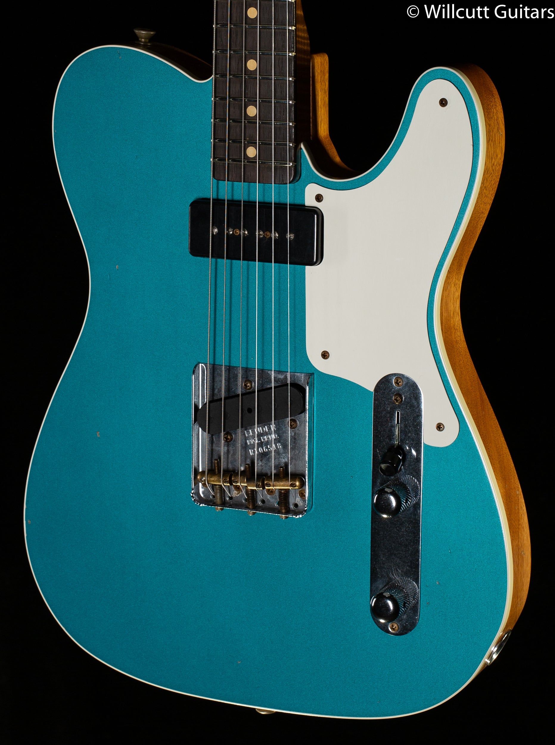 Fender Custom Shop LTD P90 Mahogany Telecaster Journeyman Relic Aged Teal Green Metallic