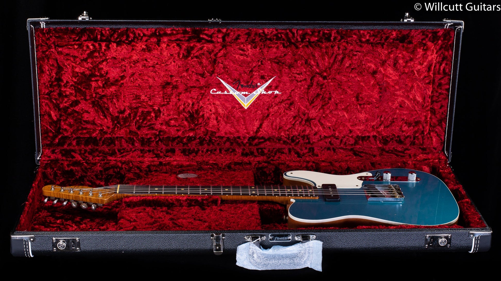 Fender Custom Shop LTD P90 Mahogany Telecaster Journeyman Relic Aged Teal Green Metallic