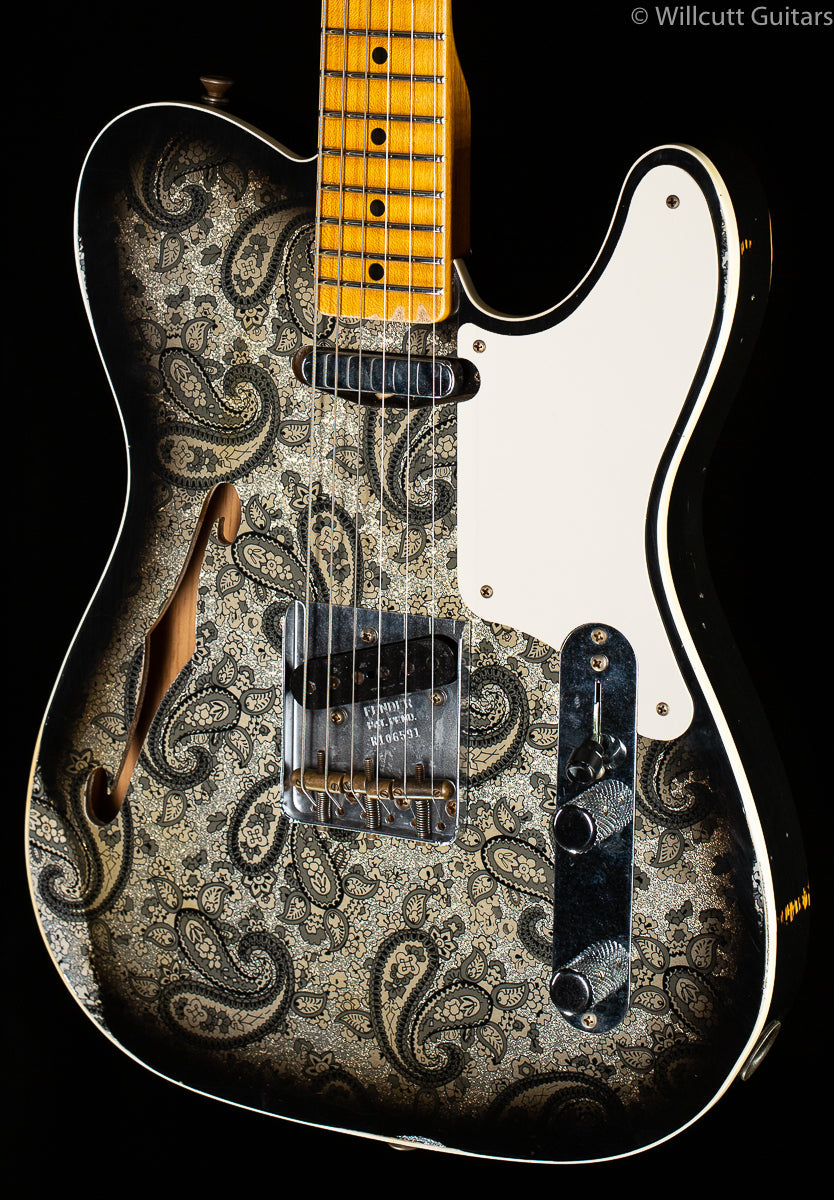 Fender Custom Shop LTD Double Esquire Thinline Custom Relic Aged Black Paisley (591)