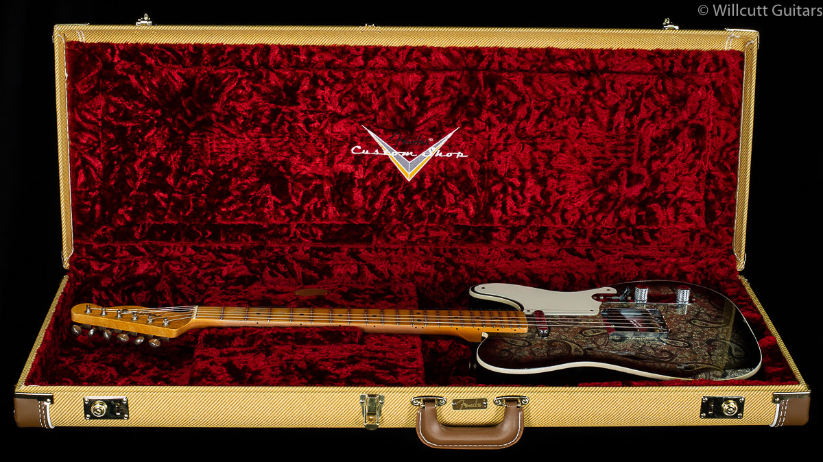 Fender Custom Shop LTD Double Esquire Thinline Custom Relic Aged Black Paisley (591)
