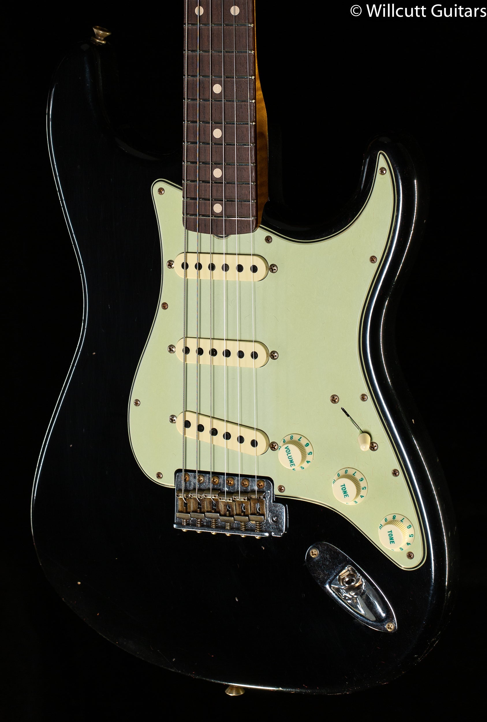 Fender Custom Shop Willcutt True '62 Stratocaster Journeyman Relic Black 60s C (874)