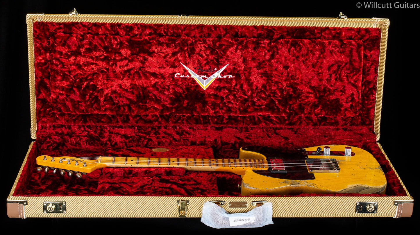 Fender Custom Shop Limited Edition '51 HS Telecaster Heavy Relic Maple Fingerboard Aged Butterscotch Blonde