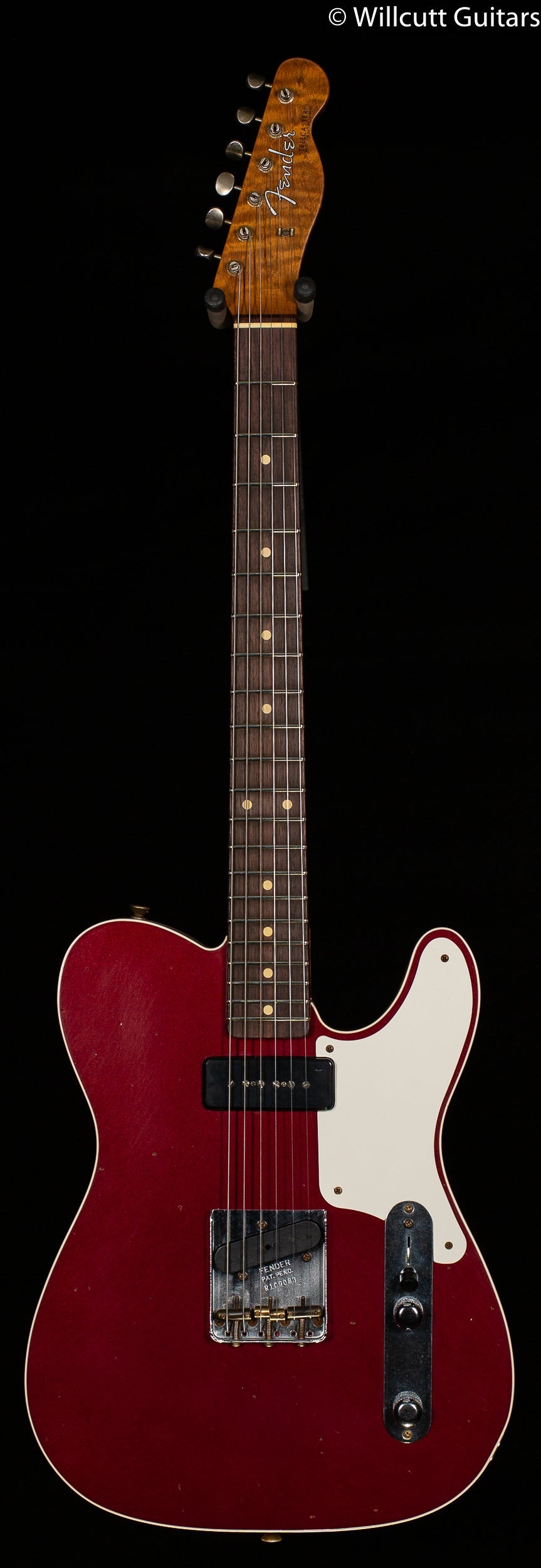 Fender Custom Shop LTD P90 Mahogany Telecaster Journeyman Relic Aged Firemist Red