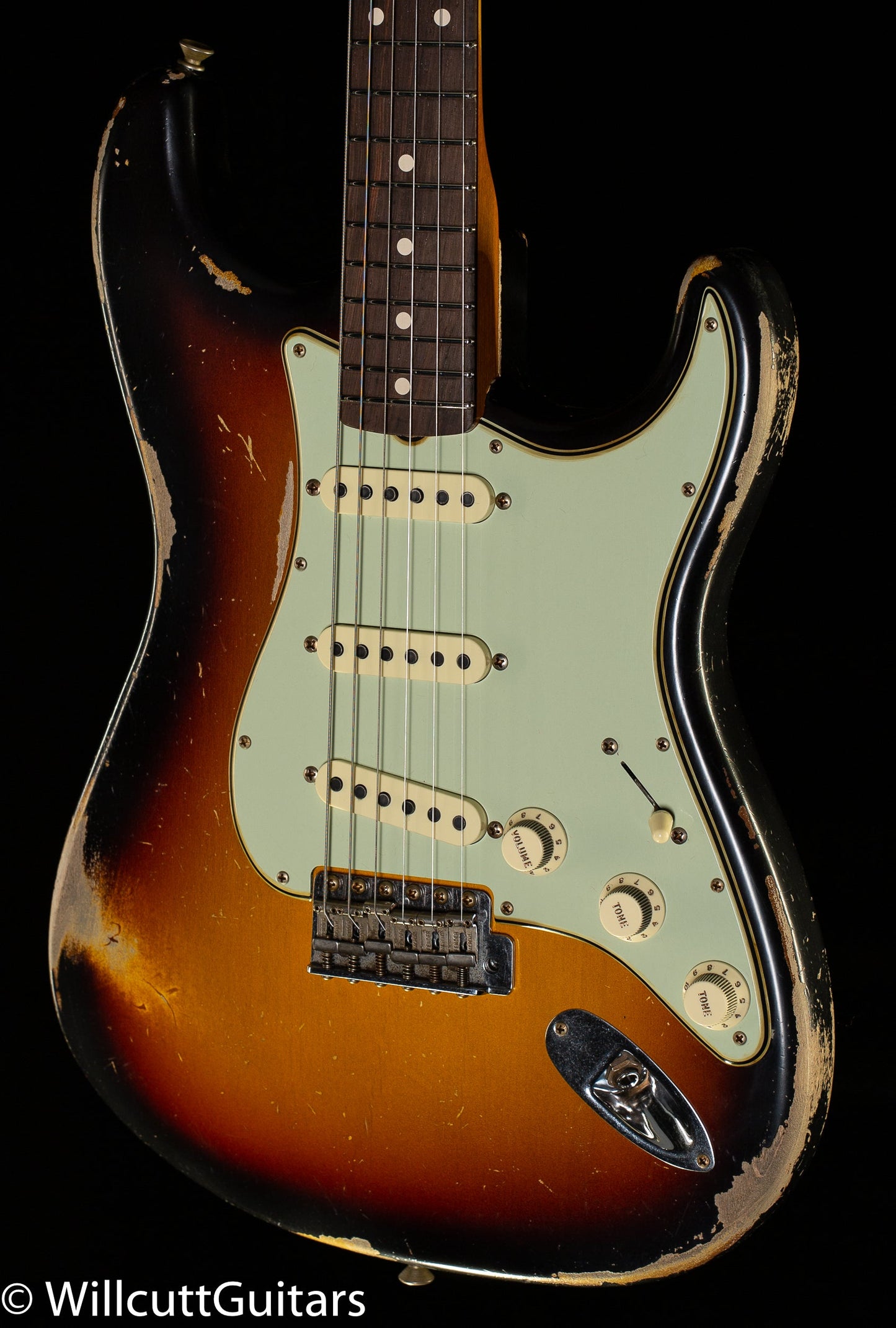 Fender Custom Shop Masterbuilt Todd Krause 1961 Strat Heavy Relic 3-Tone Sunburst Brazilian