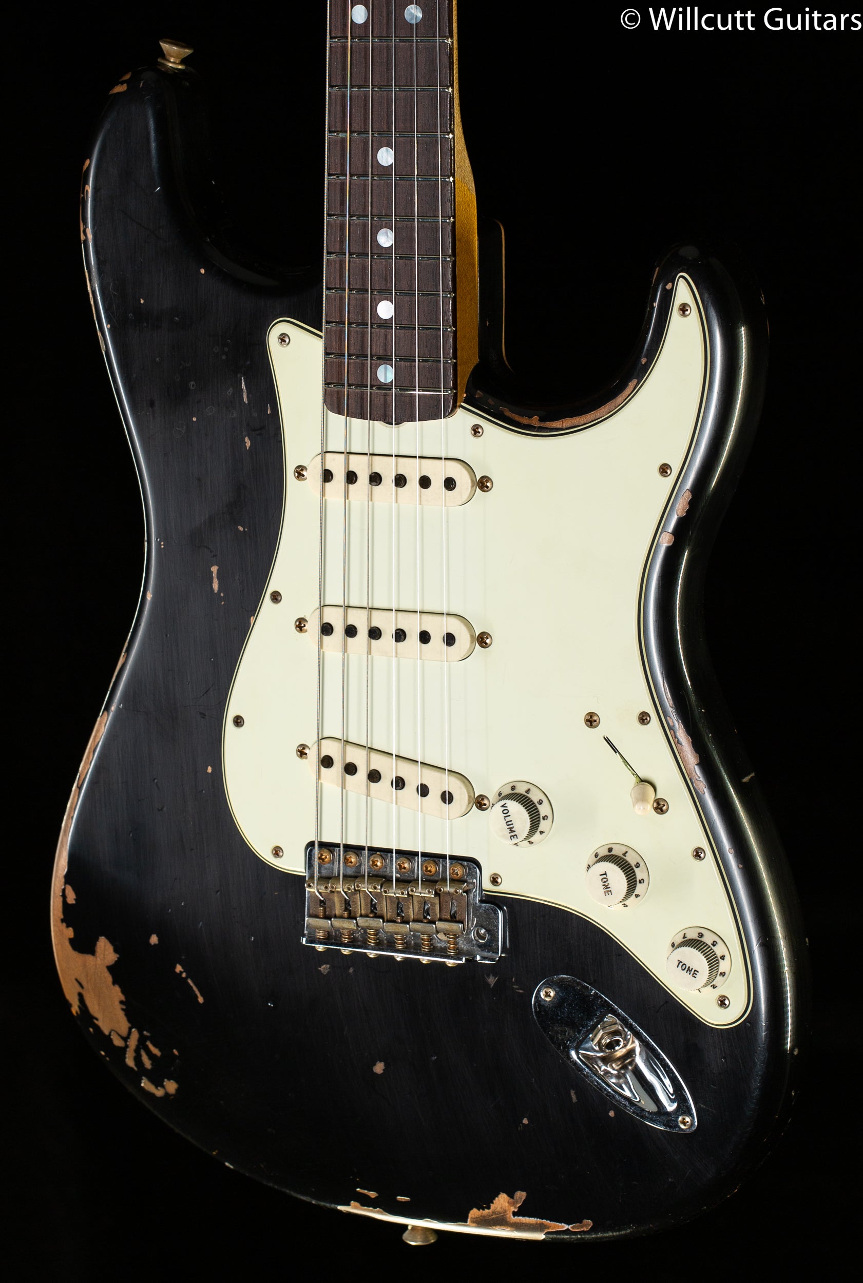 Fender Custom Shop Michael Landau Signature 1968 Stratocaster Round-Laminated Rosewood Black (673)