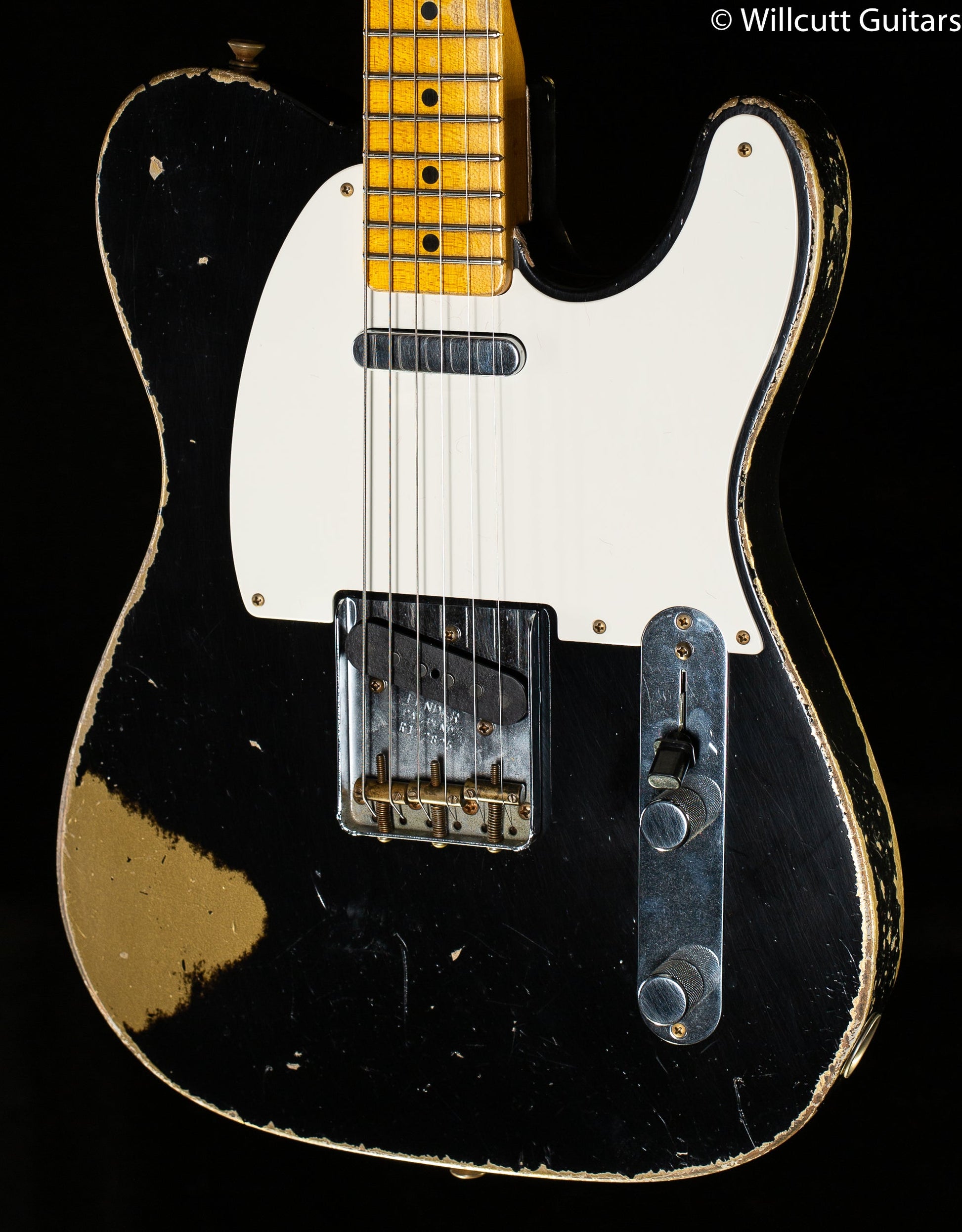 Fender Custom Shop Masterbuilt Todd Krause 56 TELE® Heavy RELIC Black over HLE Gold