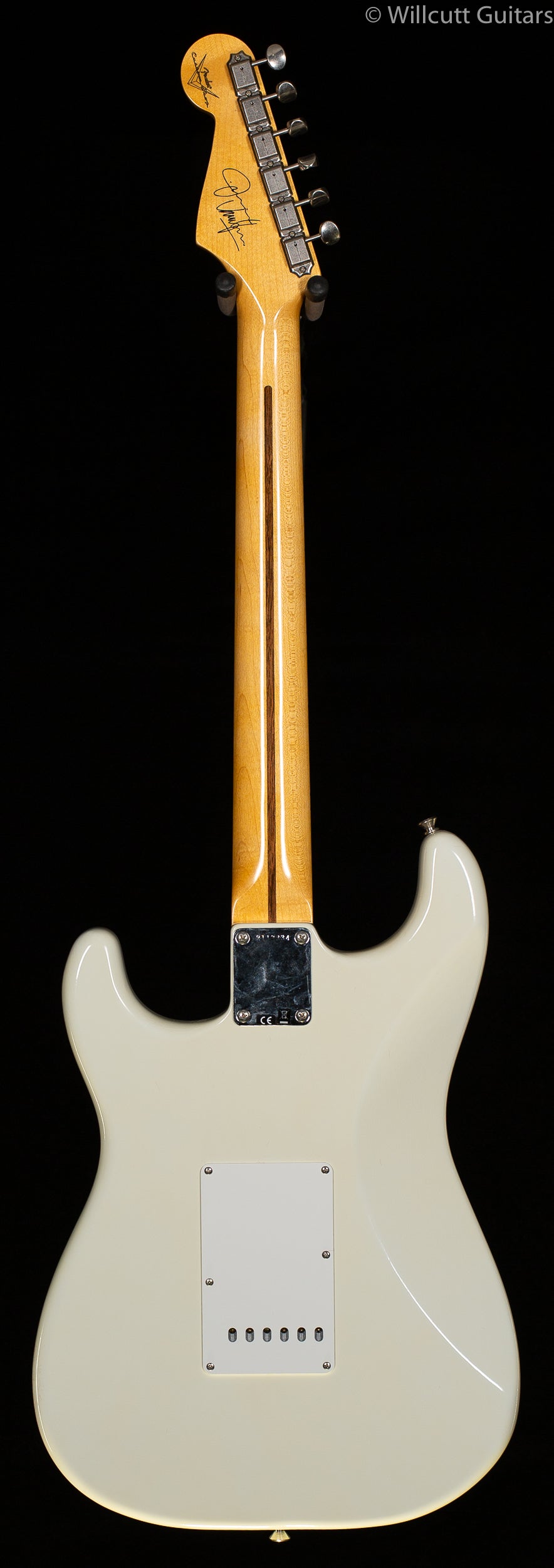 Fender Custom Shop Jimmie Vaughan Stratocaster Maple Fingerboard Aged Olympic White