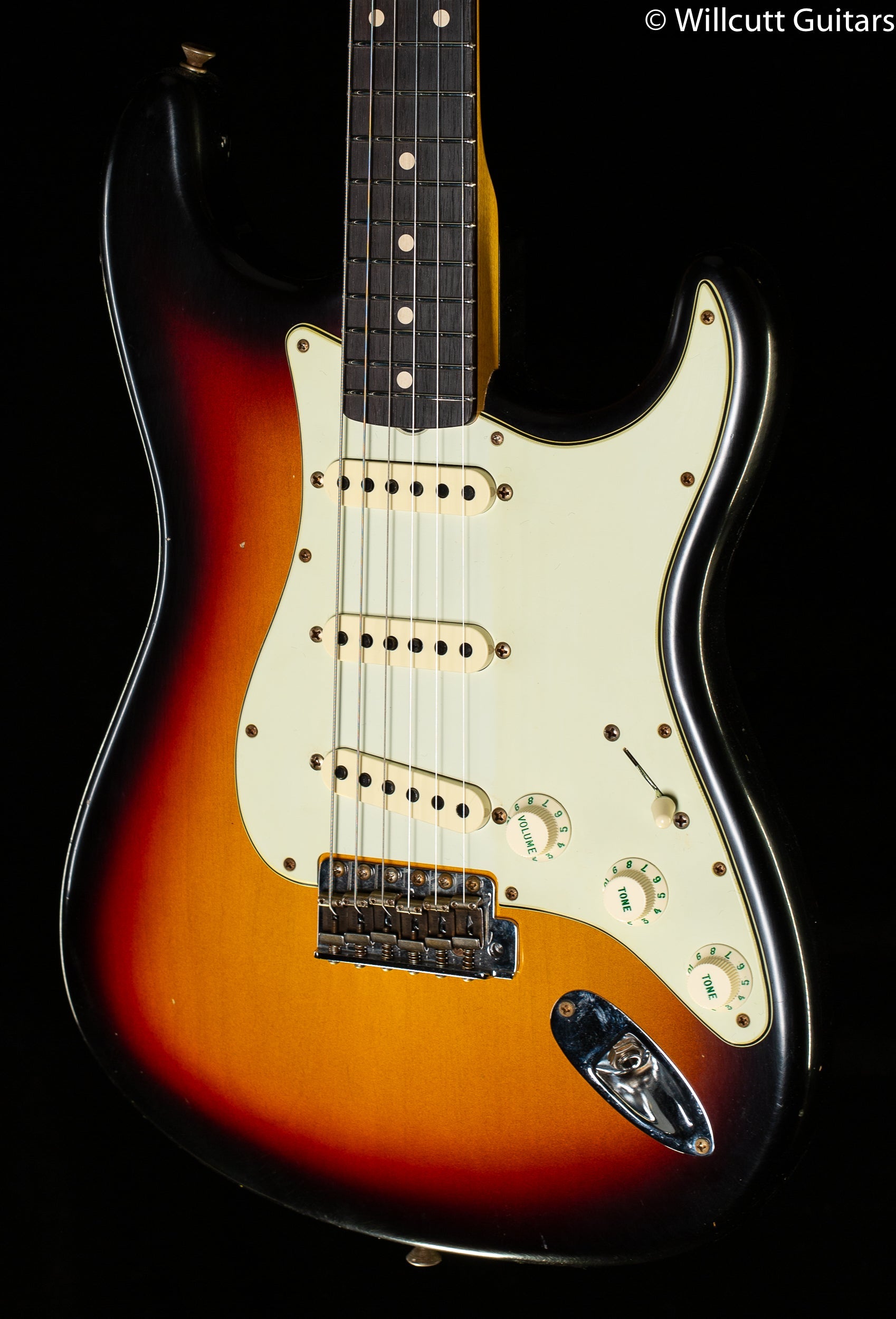 Fender Custom Shop Willcutt True '62 Stratocaster Journeyman Relic 3-Tone Sunburst 60s Oval C
