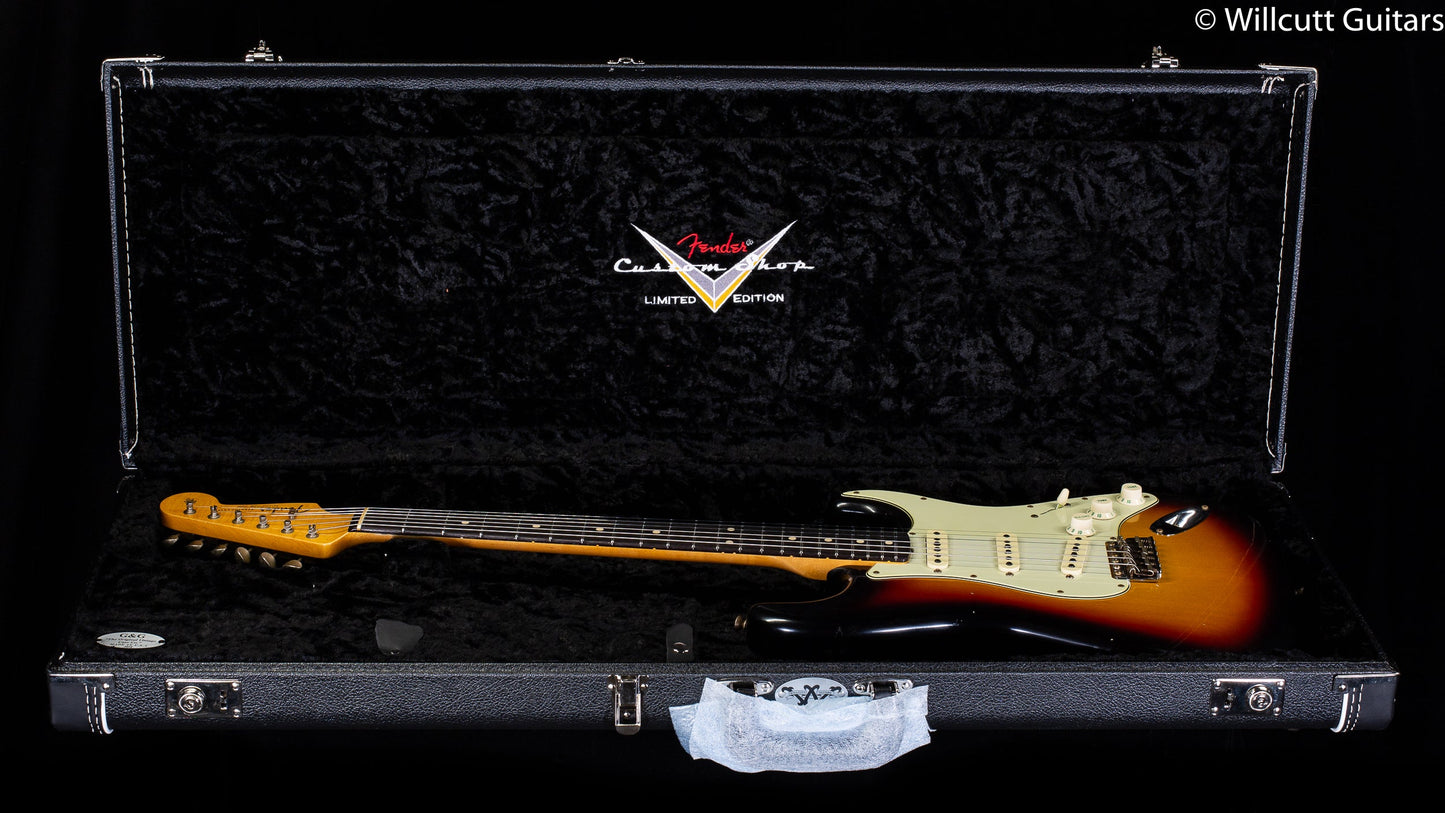 Fender Custom Shop Willcutt True '62 Stratocaster Journeyman Relic 3-Tone Sunburst 60s Oval C