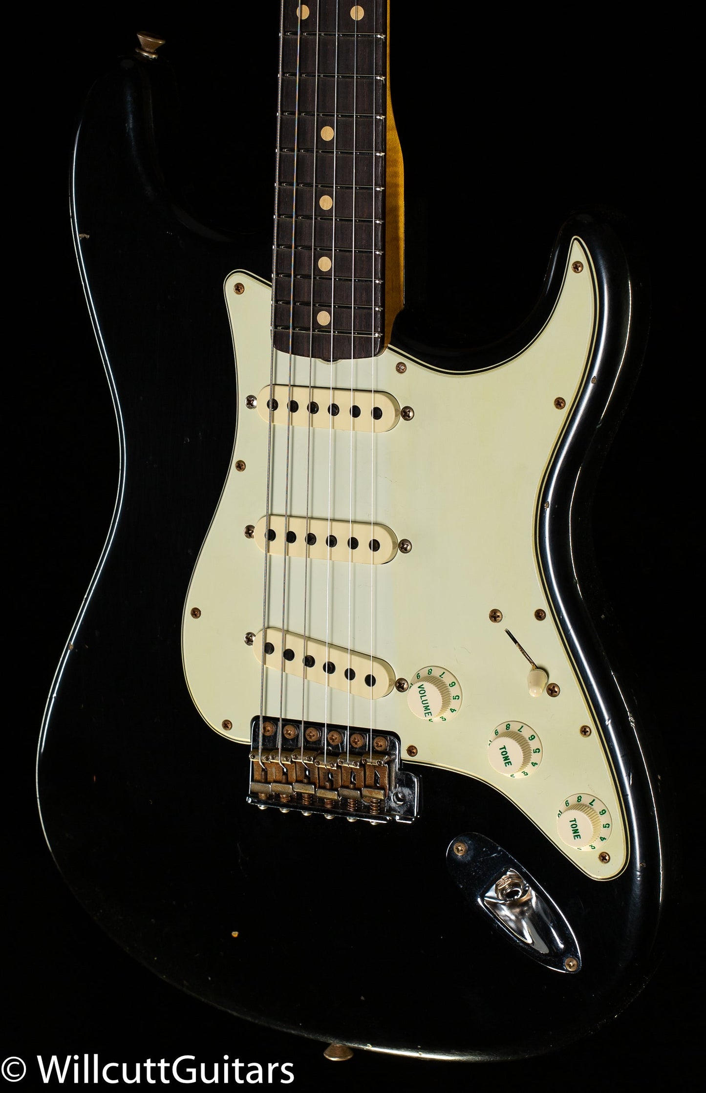 Fender Custom Shop Willcutt True '62 Stratocaster Journeyman Relic Black over 3TS '59 C