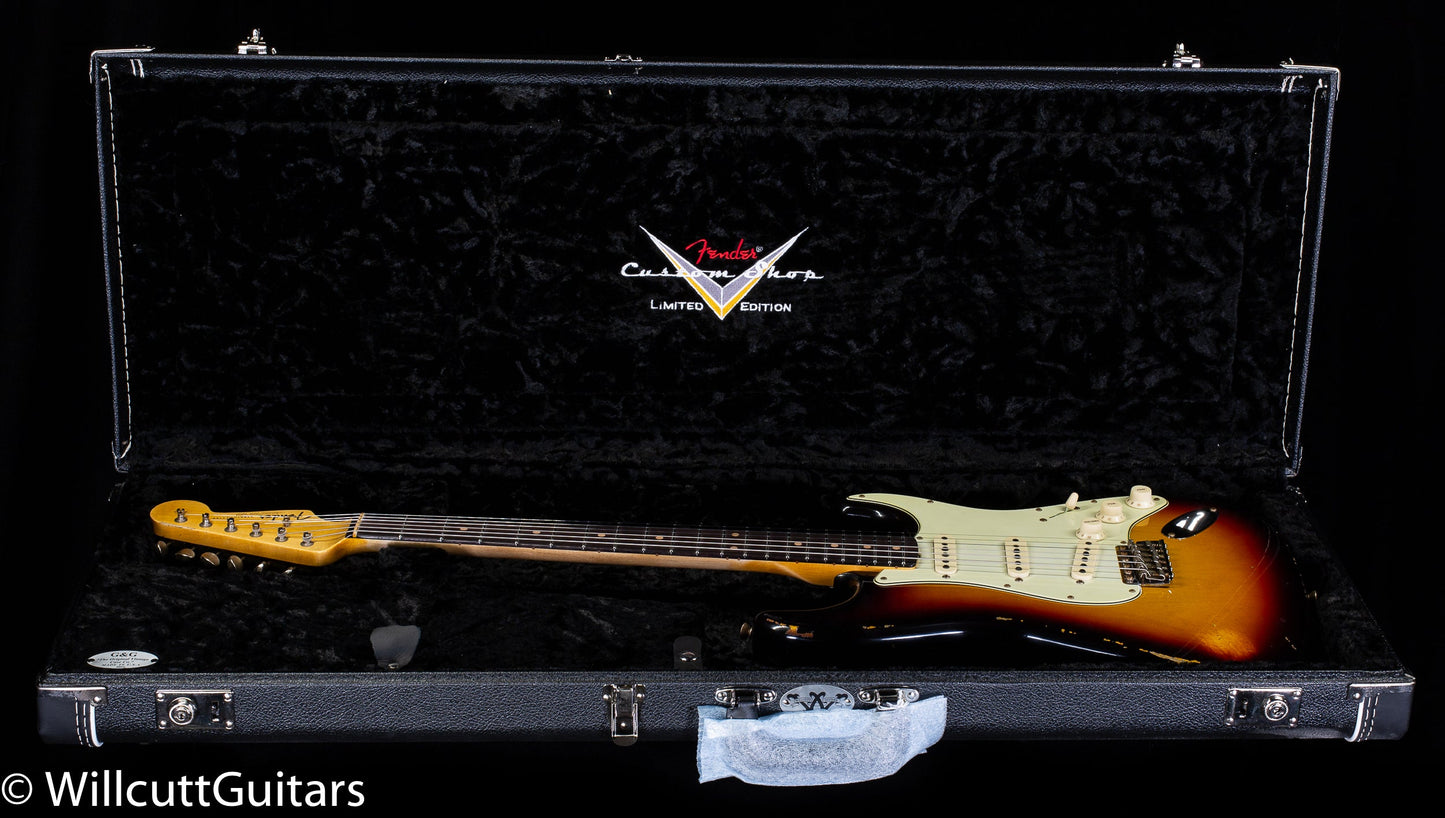 Fender Custom Shop "The 63" 1963 Stratocaster Relic 3-Color Sunburst LGC