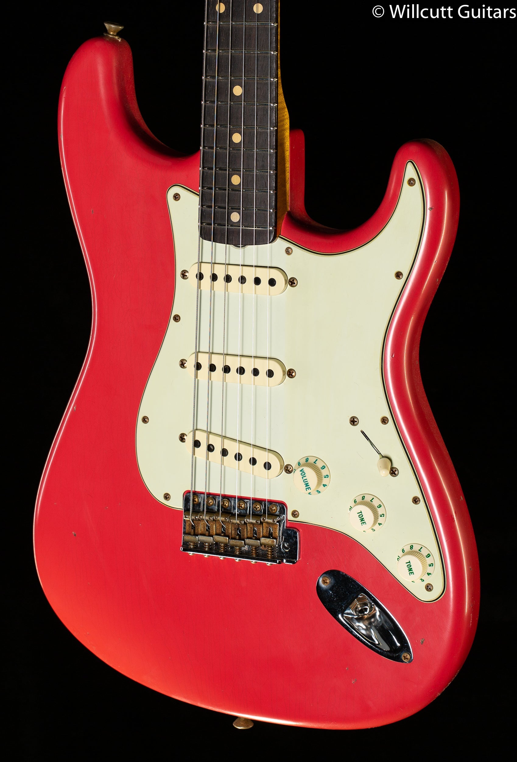 Fender Custom Shop Willcutt True '62 Stratocaster Journeyman Relic Fiesta Red 60s Oval C