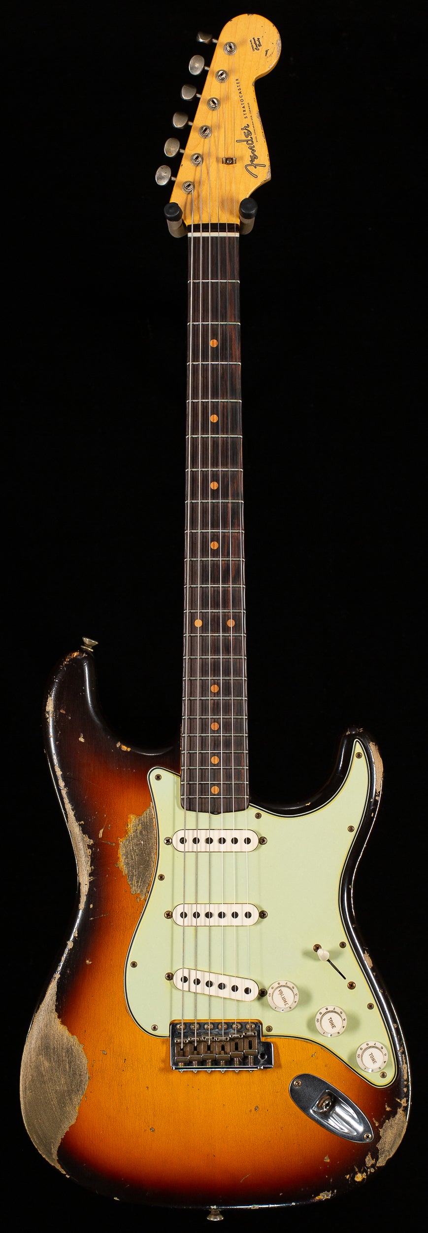 Fender Custom Shop Masterbuilt Ron Thorn 60's Stratocaster Heavy Relic Brazilian Faded Chocolate 3-Tone Sunburst