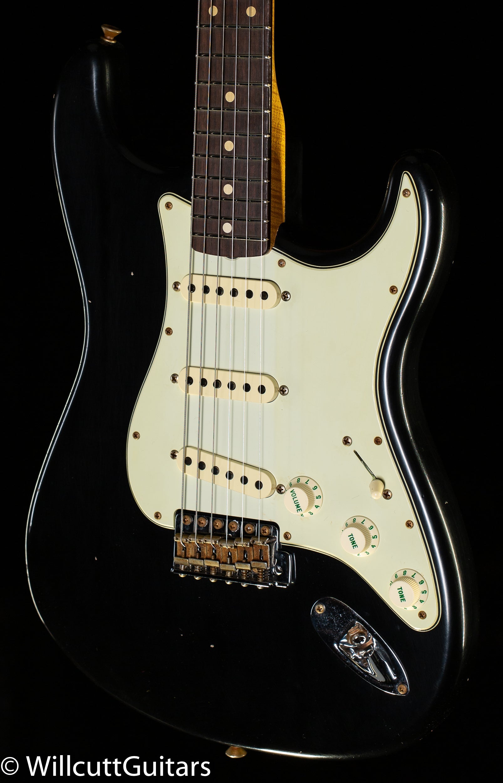Fender Custom Shop Willcutt True '62 Stratocaster Journeyman Relic Black 60s Oval C