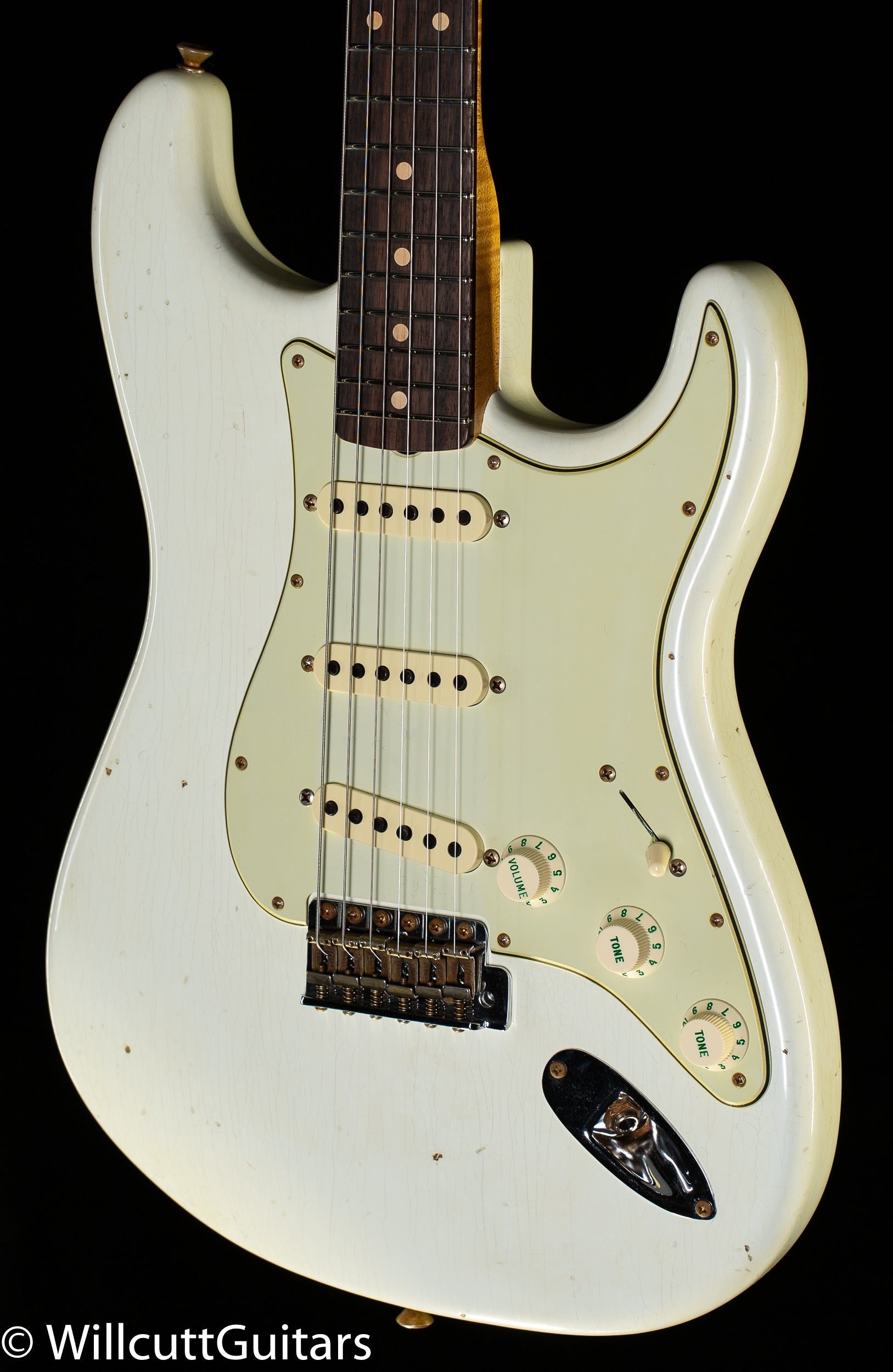 Fender Custom Shop Willcutt True '62 Stratocaster Journeyman Relic Olympic White 60s Oval C